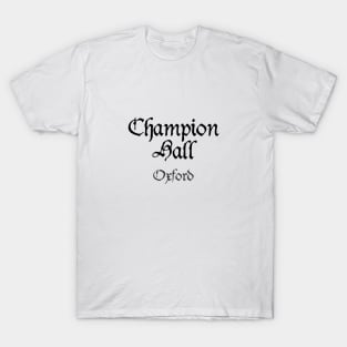 Oxford Champion Hall College Medieval University T-Shirt